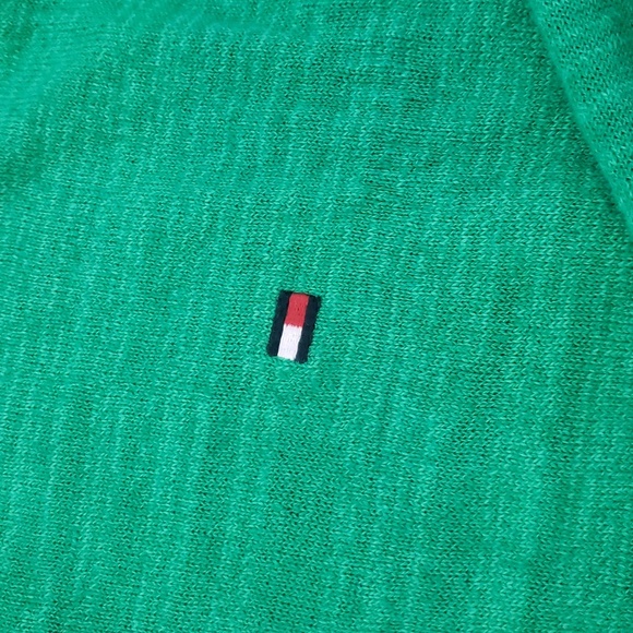 Tommy Hilfiger Green Linen/Cotton Long Sleeve - Picture 5 of 6